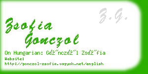 zsofia gonczol business card